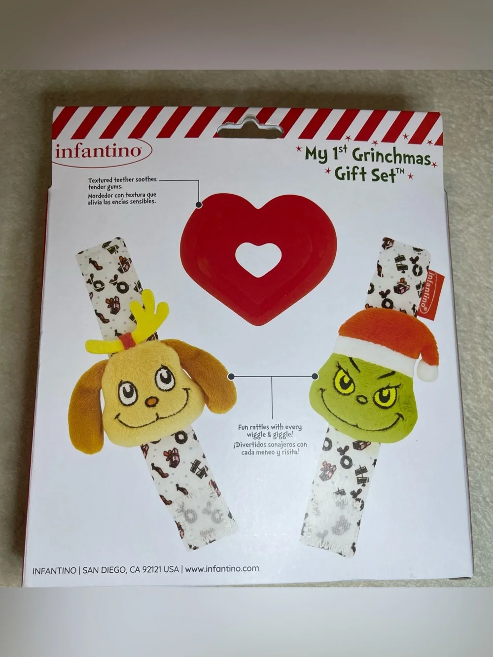 infantino My 1st Grinchmas Gift Set - Red & Green